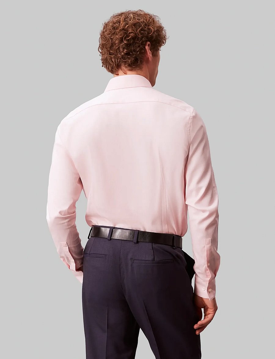 Calvin Klein - SLIM ESNTL POPLIN STR SLD - fínni skyrtur - pink - 2