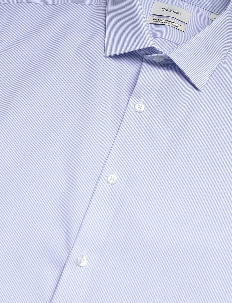 Calvin Klein - SLIM STR COLLAR STP - pidulikud särgid - stream - 3