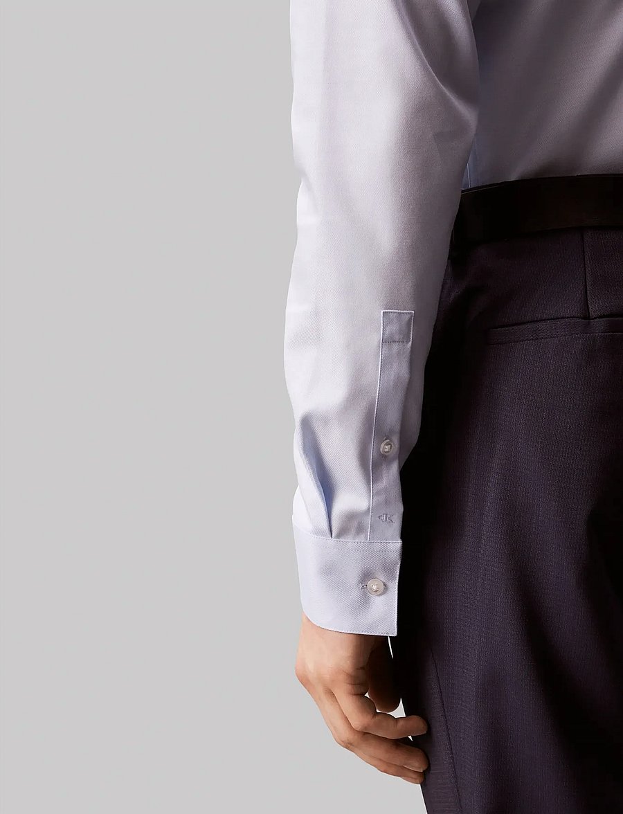 Calvin Klein - SLIM STR COLLAR SLD - formelle hemden - navy - 4