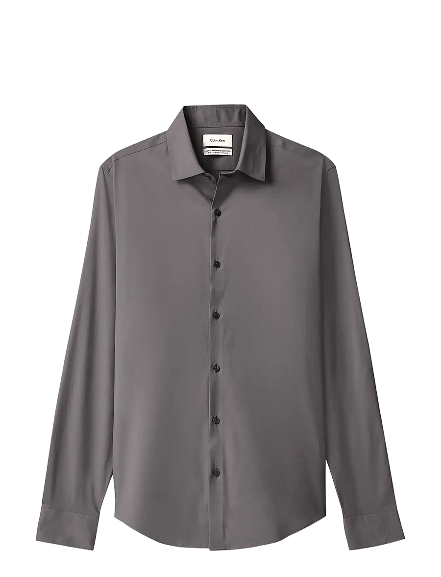 Calvin Klein - SLIM ACTV PERF STR SLD - kostymskjortor - magnet - 1