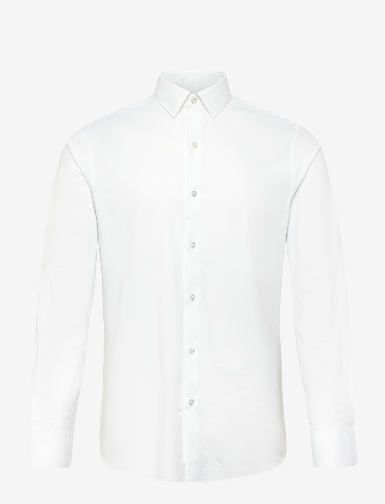 Calvin Klein - SLIM ACTV PERF STR SLD - pidulikud särgid - white - 0