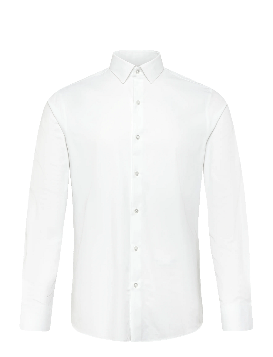 Calvin Klein - SLIM ACTV PERF STR SLD - kostymskjortor - white - 1