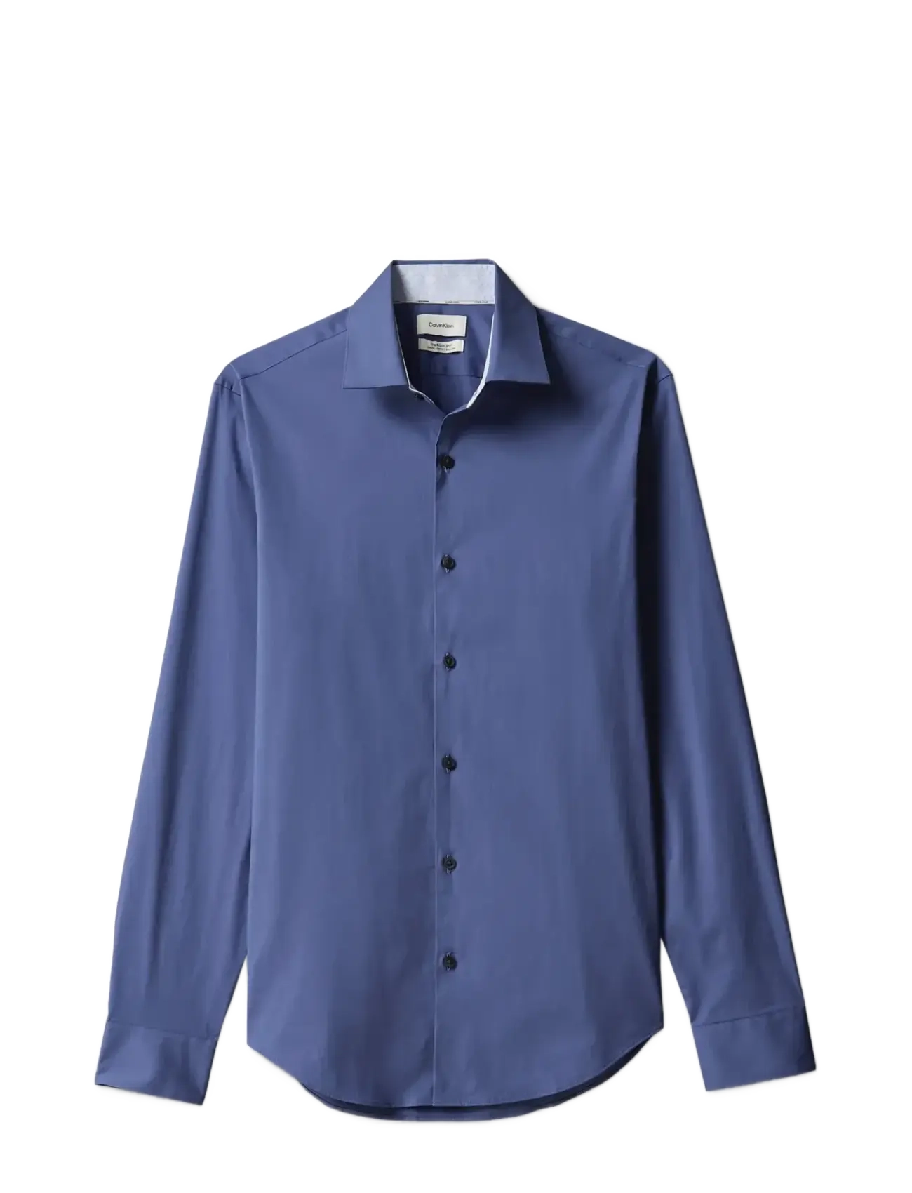CALVIN KLEIN Slim Esntl Poplin Str Sld Blau - 41 - Herren
