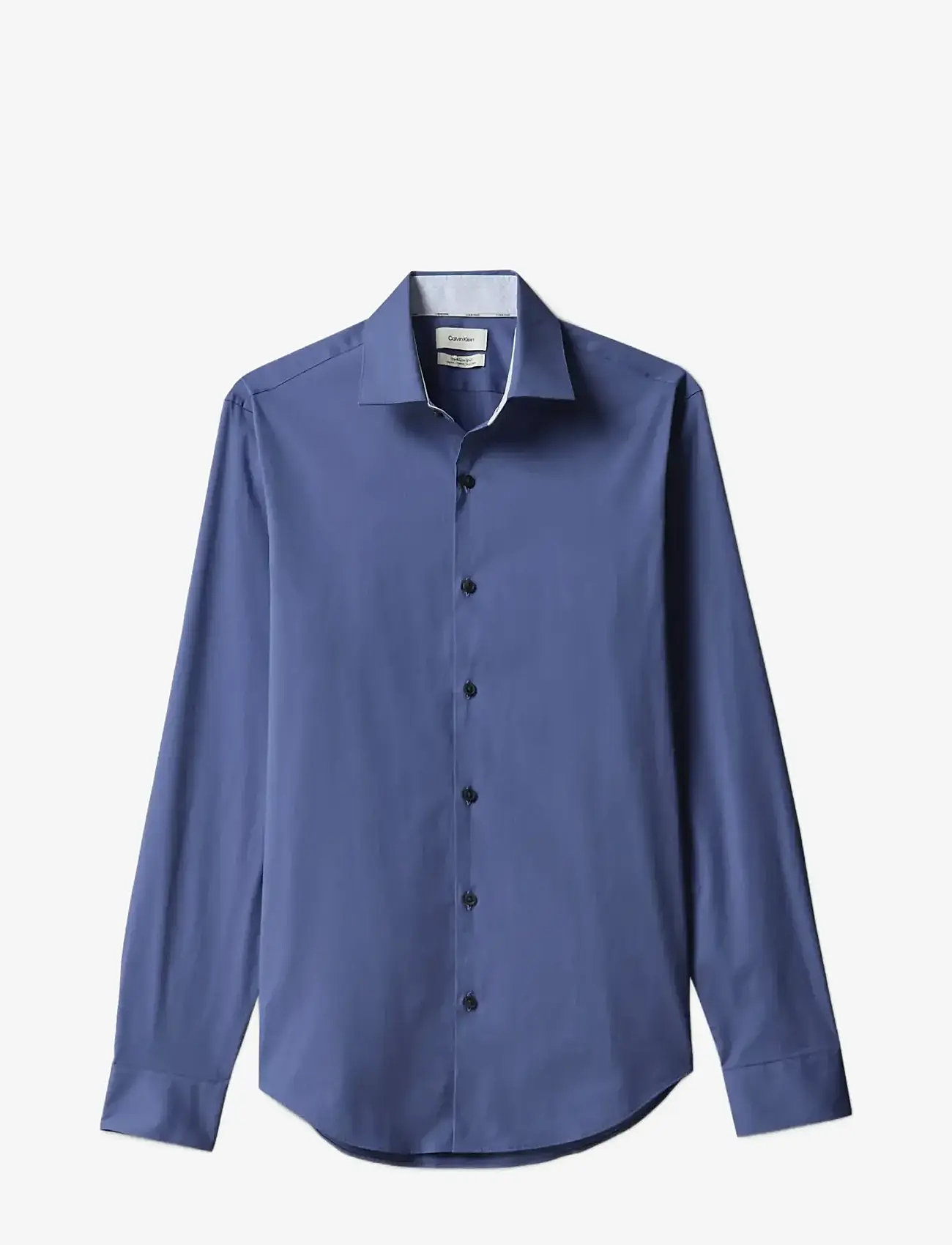 Calvin Klein - SLIM ESNTL POPLIN STR SLD - formelle skjorter - medium blue - 1