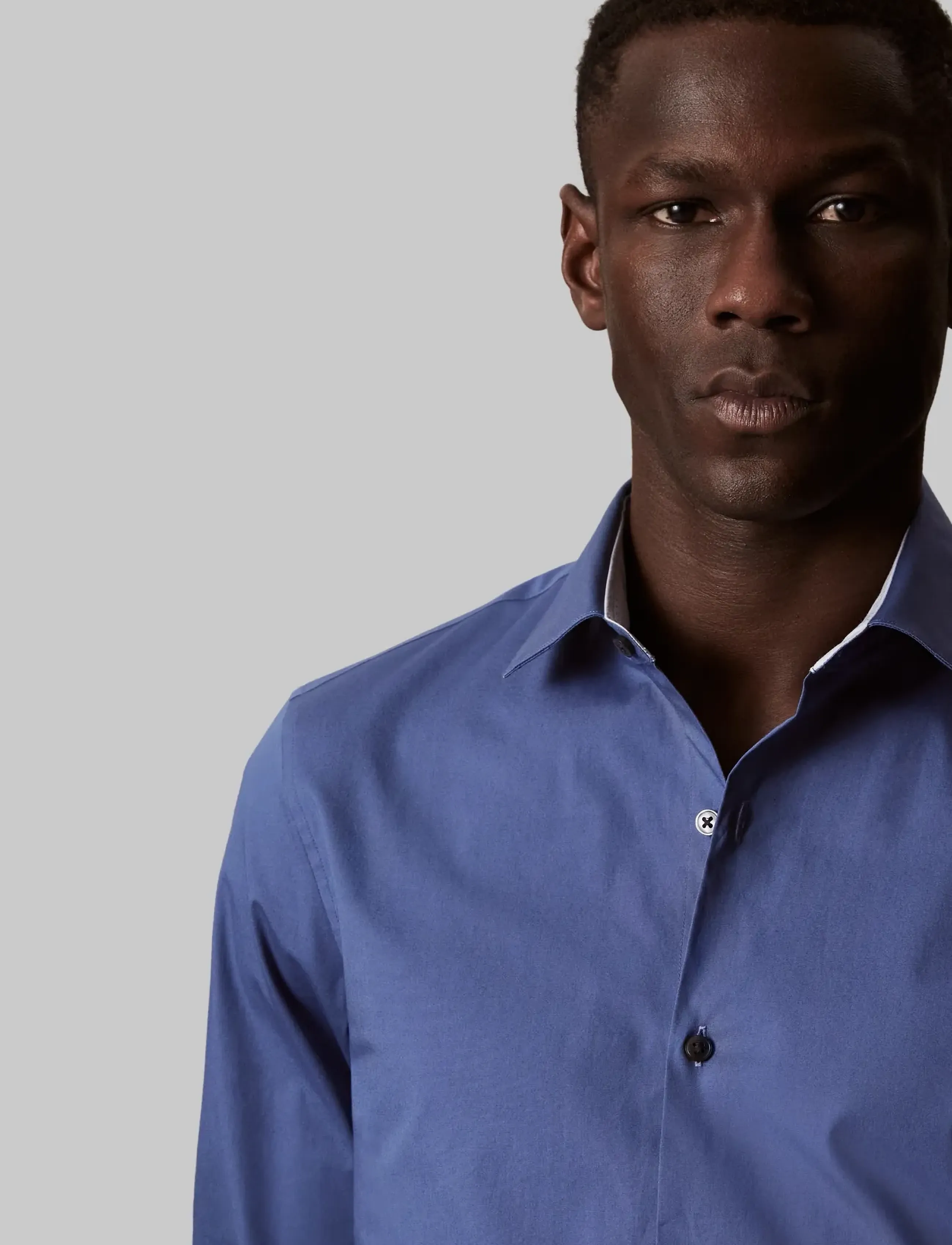 Calvin Klein - SLIM ESNTL POPLIN STR SLD - formelle hemden - medium blue - 5
