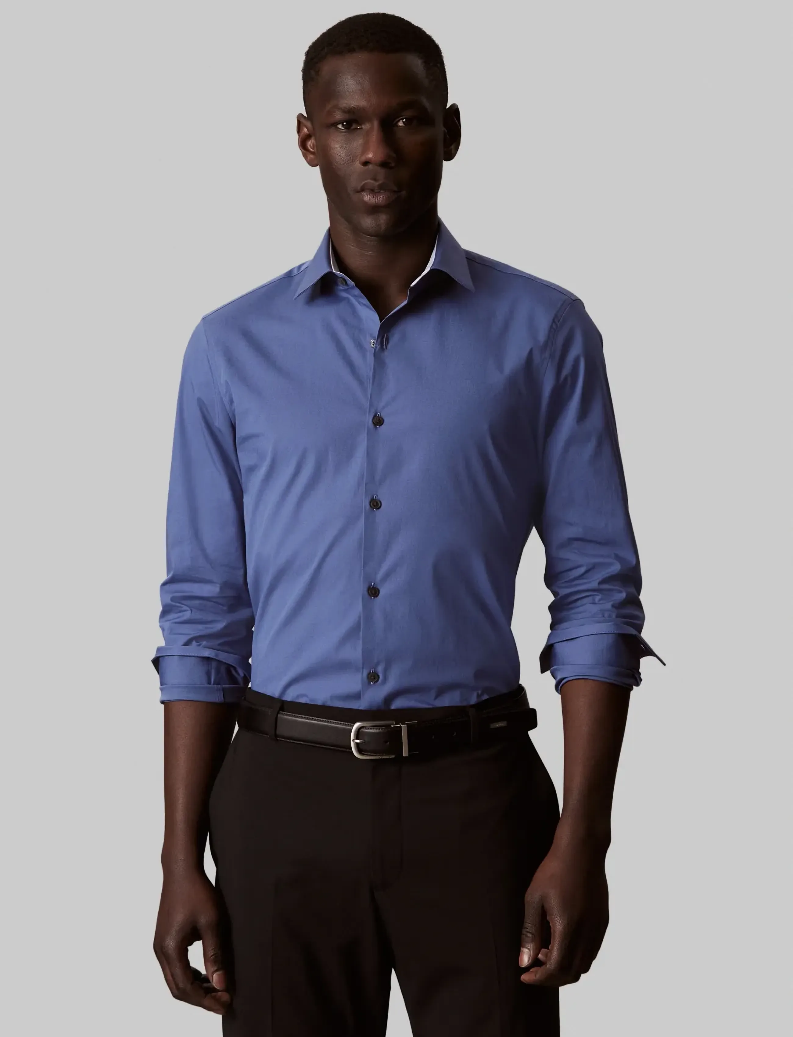 Calvin Klein Slim Esntl Poplin Str Sld kostymskjortor herr – bild 6