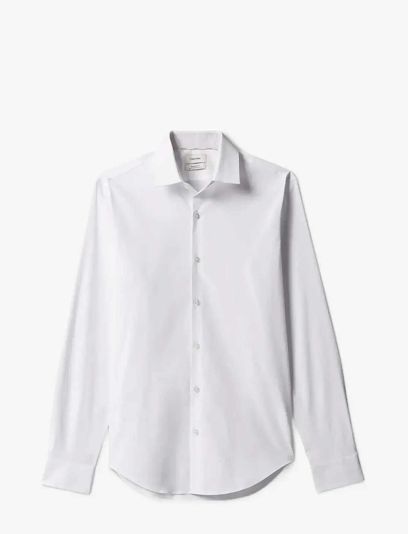 Calvin Klein - SLIM ESNTL POPLIN STR SLD - pidulikud särgid - white - 1