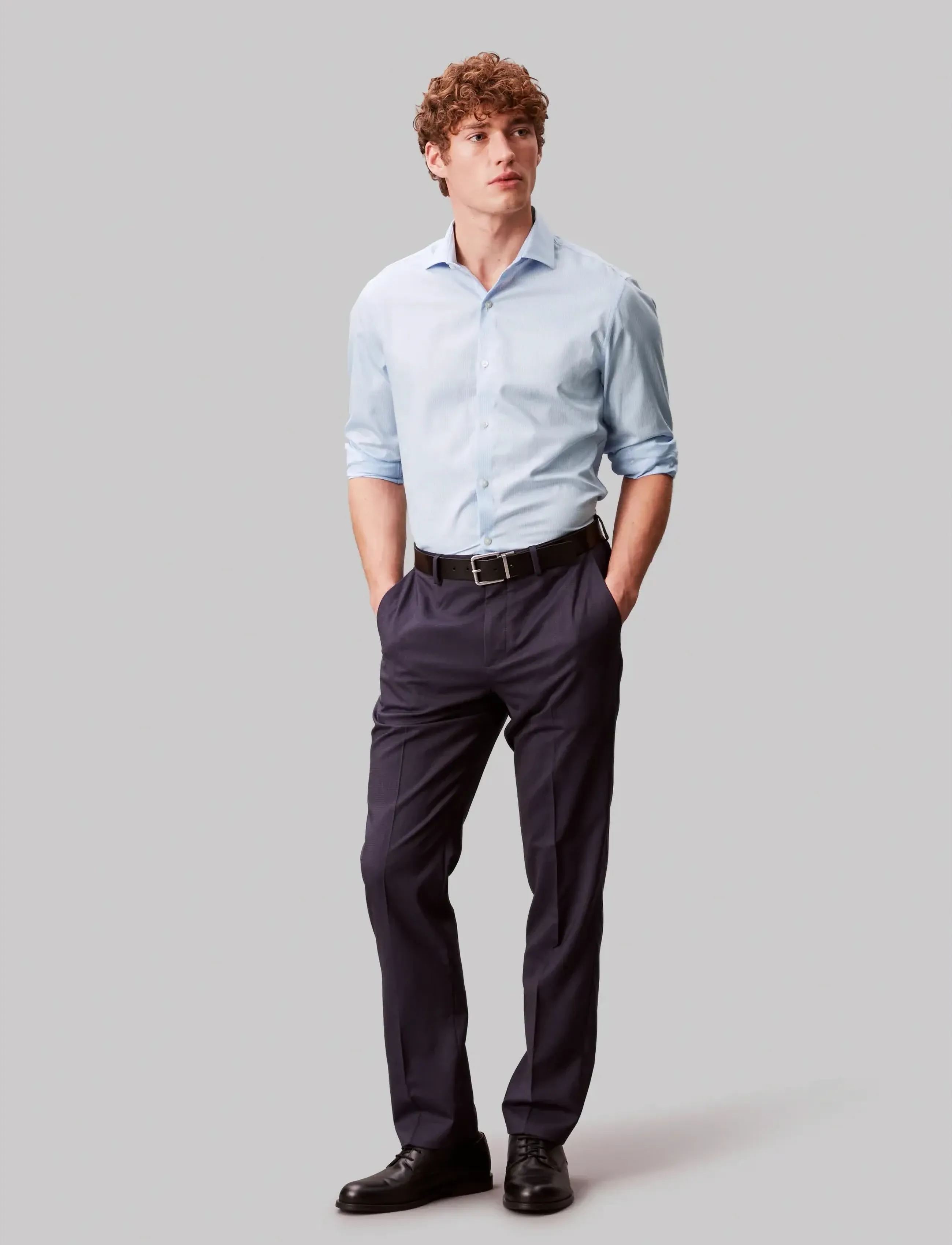 Calvin Klein SLIM SFT WSHD STR STP - Deals - LIGHT BLUE / blue