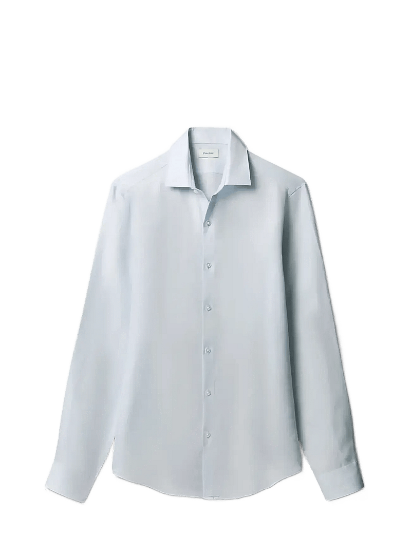 Calvin Klein - SLIM REF LINEN BLD SLD - formelle skjorter - blue - 1