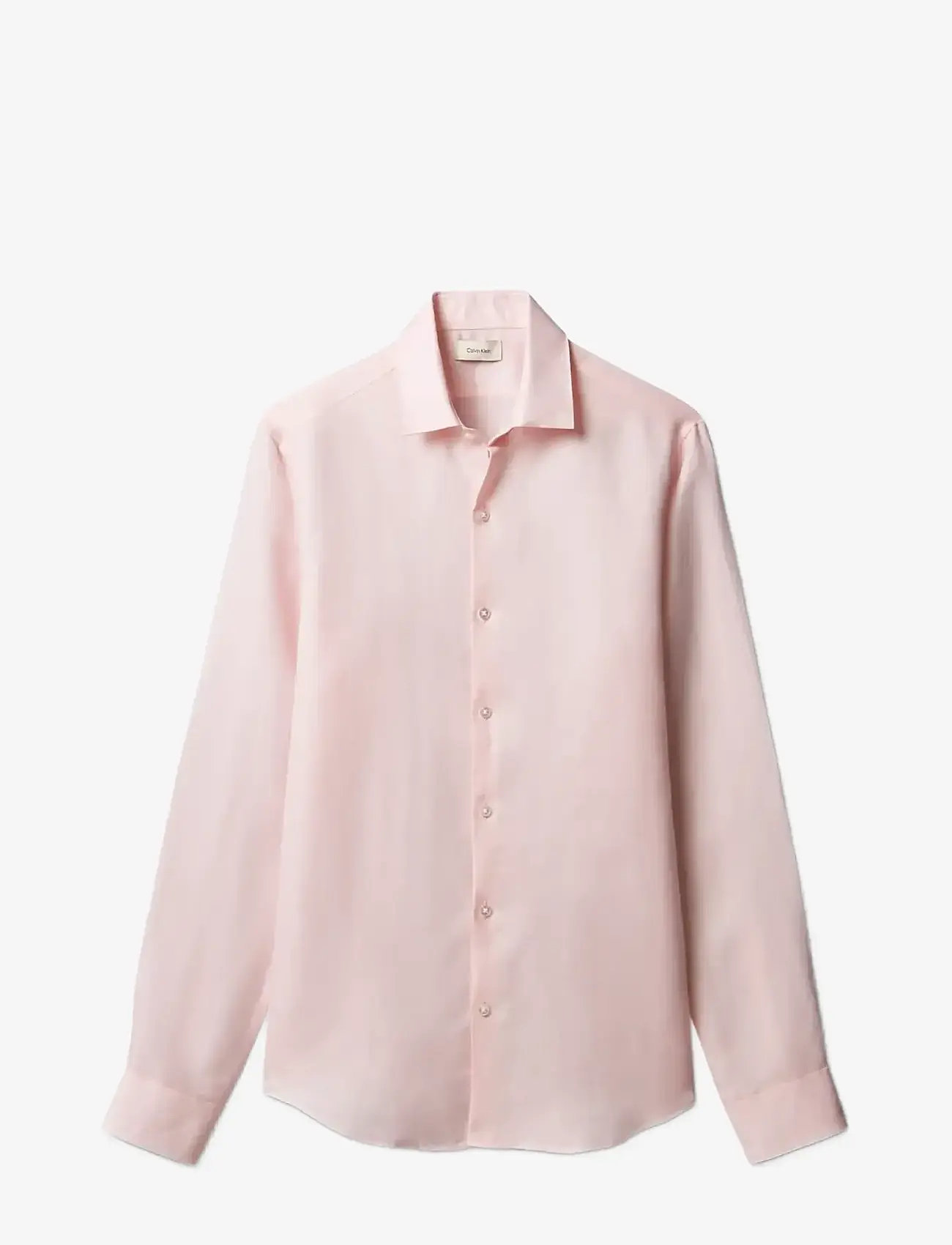 Calvin Klein - SLIM REF LINEN BLD SLD - pidulikud särgid - pink - 1