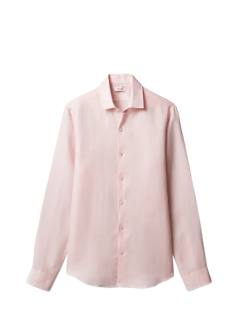 Calvin Klein - SLIM REF LINEN BLD SLD - pidulikud särgid - pink - 1