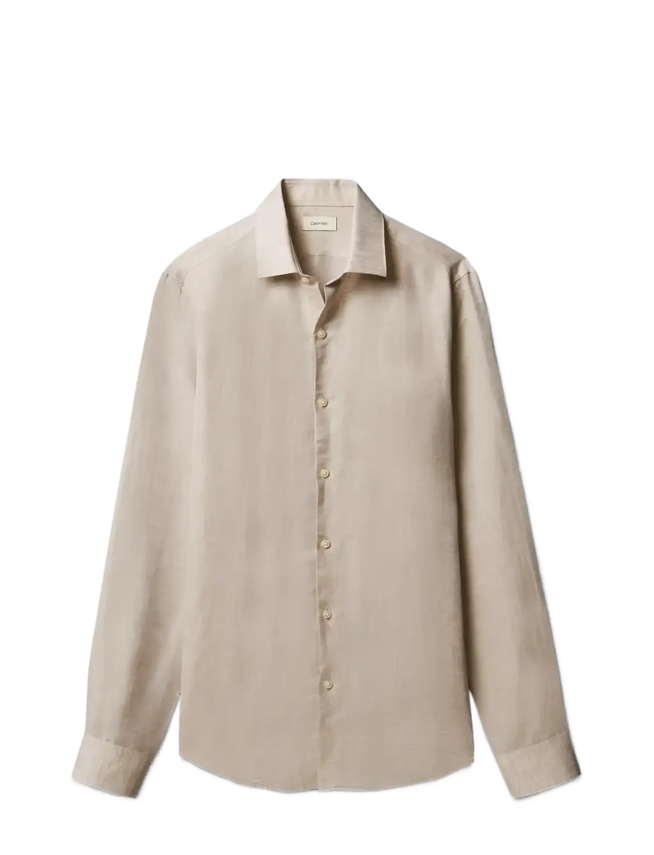 CALVIN KLEIN Slim Ref Linen Bld Sld Beige - 42 - Herren