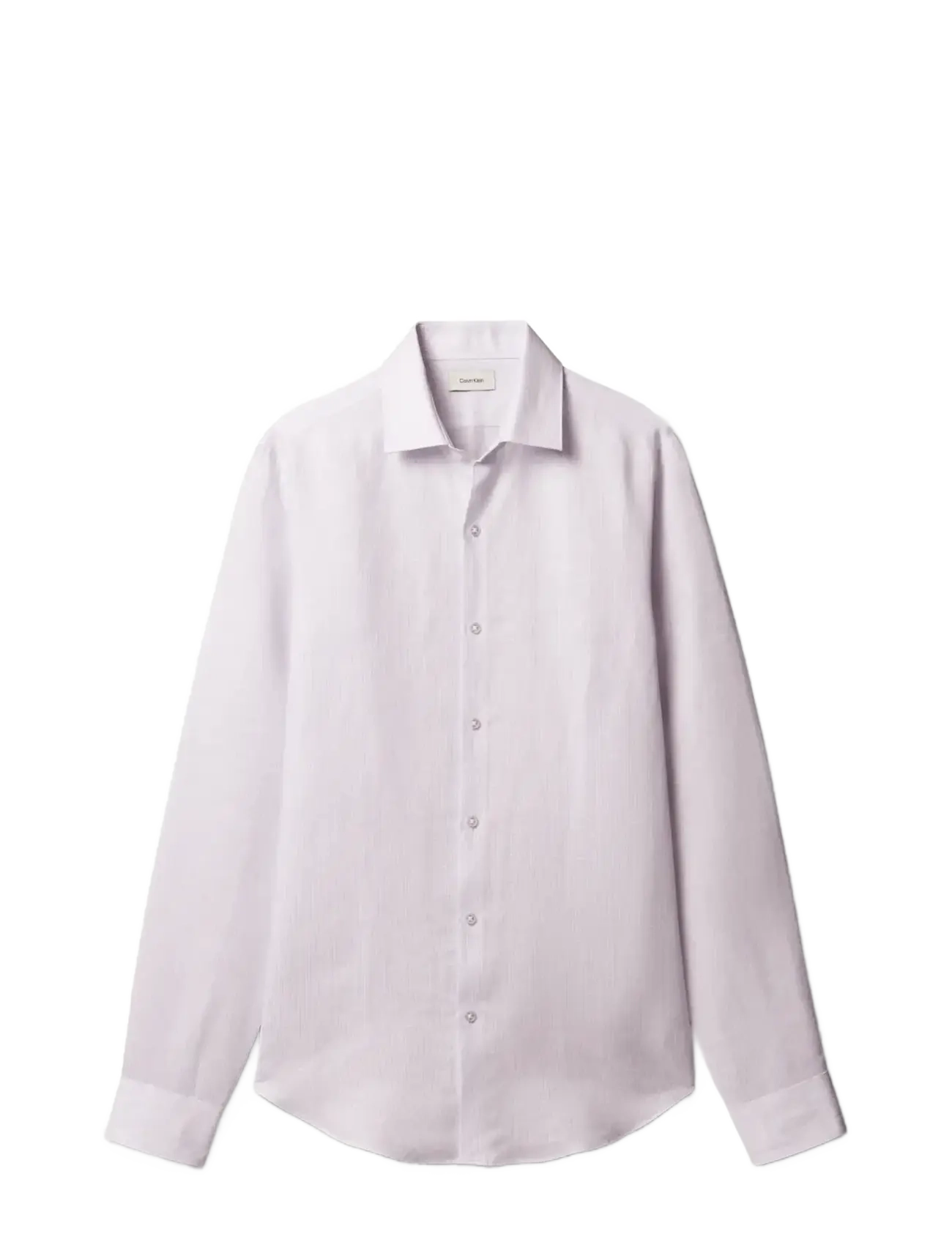 CALVIN KLEIN Slim Ref Linen Bld Stp Lila - 39 - Herren