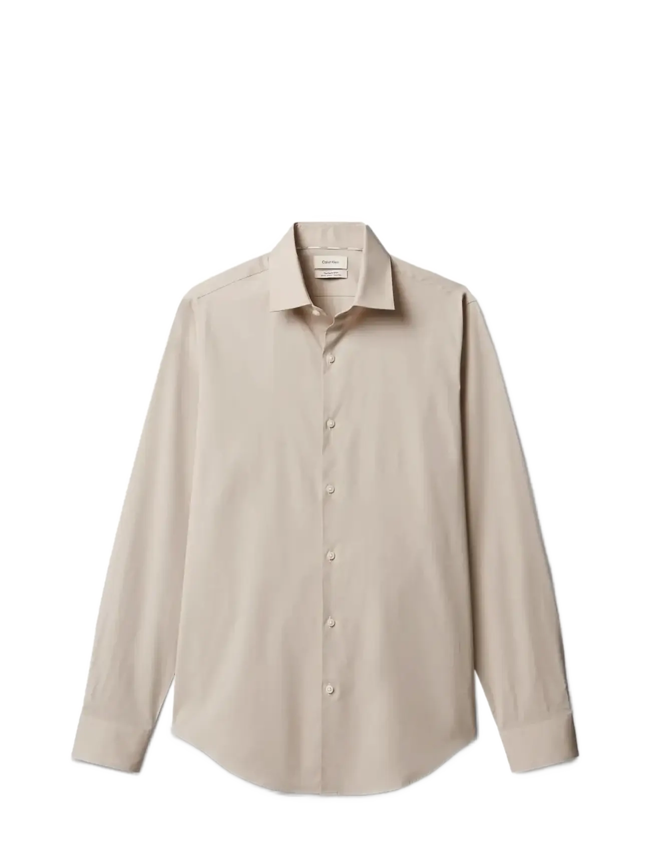 CALVIN KLEIN Slim Ref Linen Bld Stp Beige - 41 - Herren