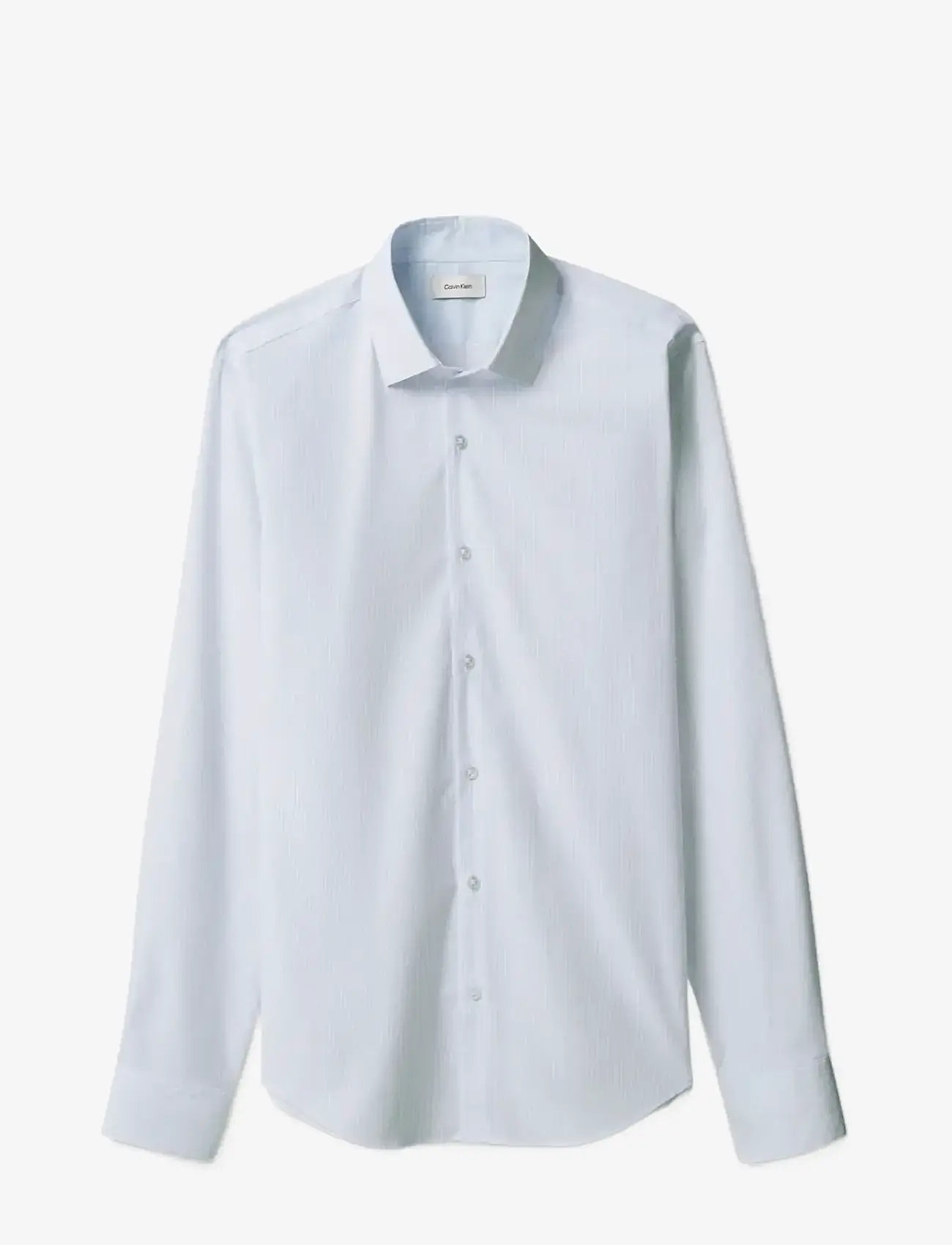 Calvin Klein - SLIM UNTK KINETIC STR PRT - stribede skjorter - stream - 1