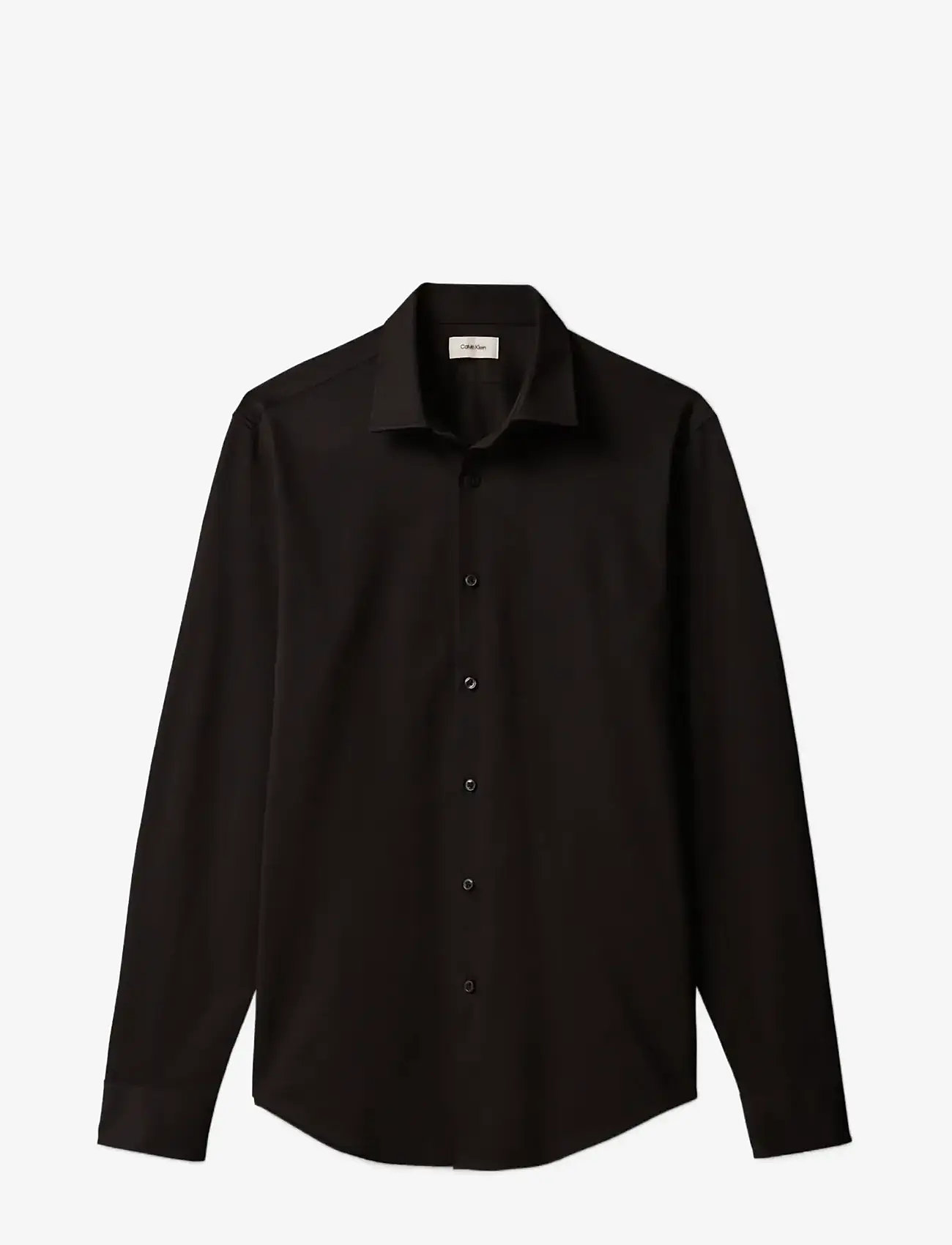 Calvin Klein - SLIM REF KNIT SLD - formelle skjorter - black - 1