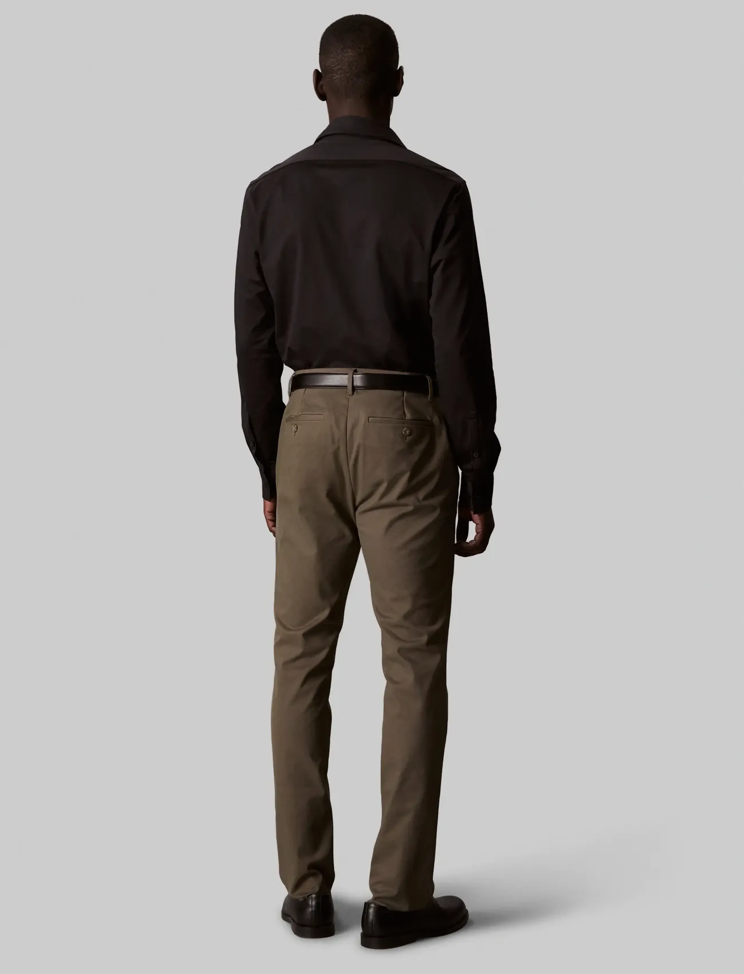 Calvin Klein - SLIM REF KNIT SLD - formelle hemden - black - 3