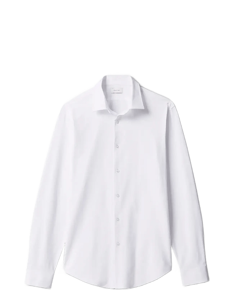 Calvin Klein - SLIM REF KNIT SLD - formelle hemden - white - 1