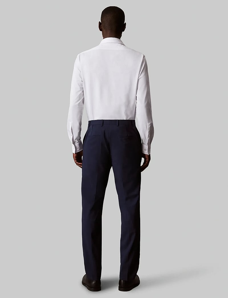 Calvin Klein - SLIM REF KNIT SLD - formelle hemden - white - 2