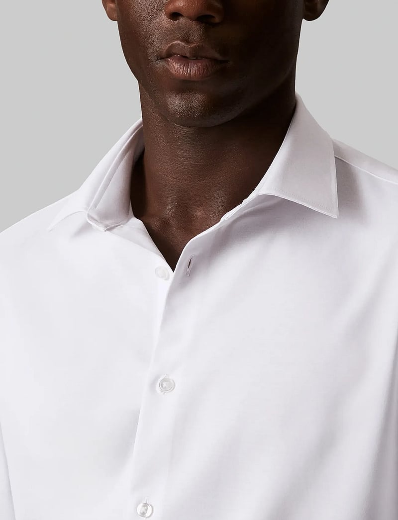 Calvin Klein - SLIM REF KNIT SLD - formelle hemden - white - 4