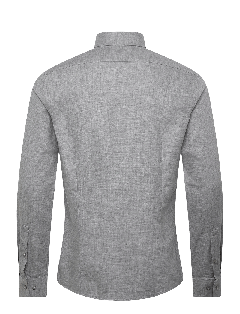 Calvin Klein - SLIM SFT MELANGE CMFT SLD - formelle hemden - grey - 1