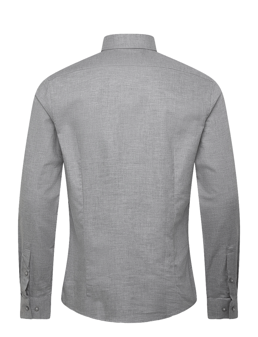 Calvin Klein - SLIM SFT MELANGE CMFT SLD - formelle hemden - grey - 1