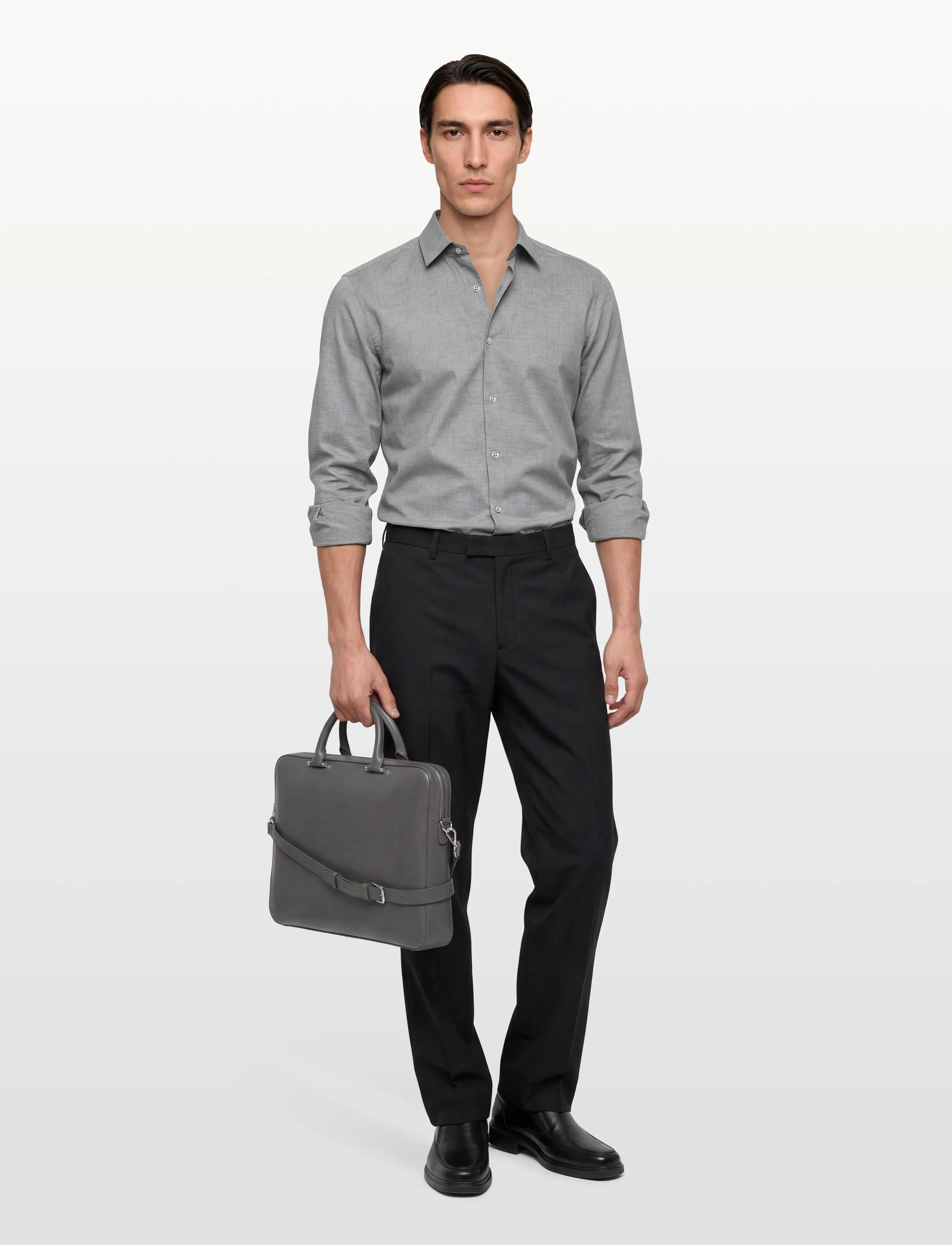 Calvin Klein SLIM SFT MELANGE CMFT SLD - Tøj - GREY / grey