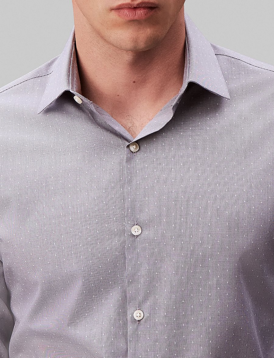Calvin Klein - SLIM ESNTL POPLIN STR SLD - gestreifte hemden - crown blue - 4