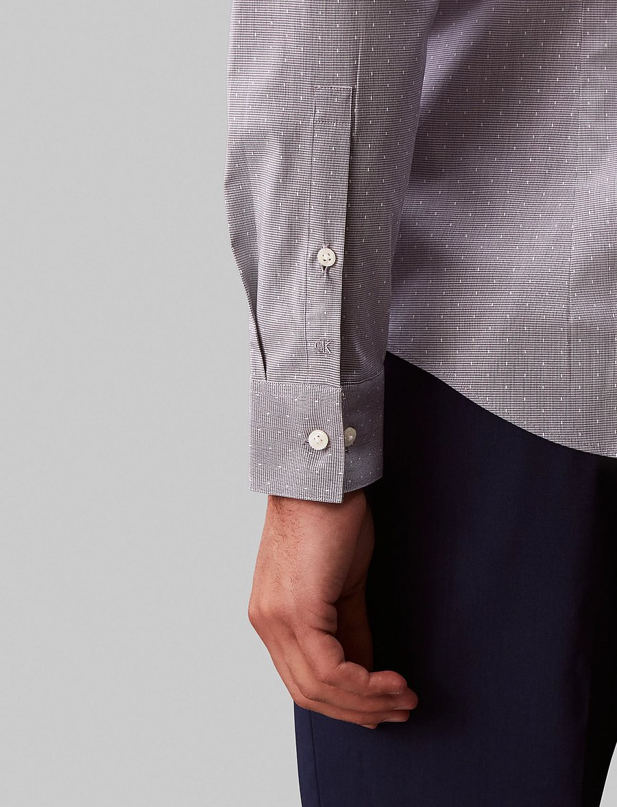 Calvin Klein - SLIM ESNTL POPLIN STR SLD - gestreifte hemden - crown blue - 5