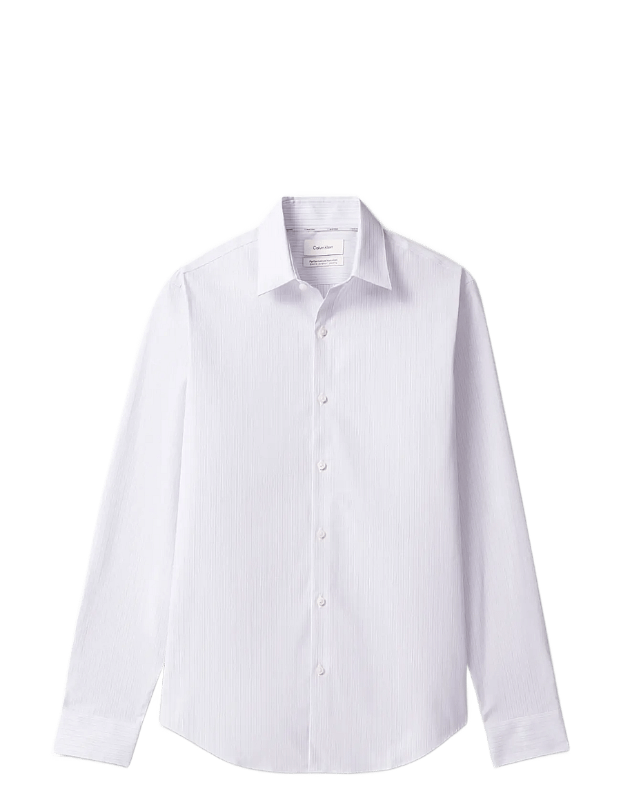 Calvin Klein - SLIM PERF NI STR STP - formelle skjorter - blue multi - 1