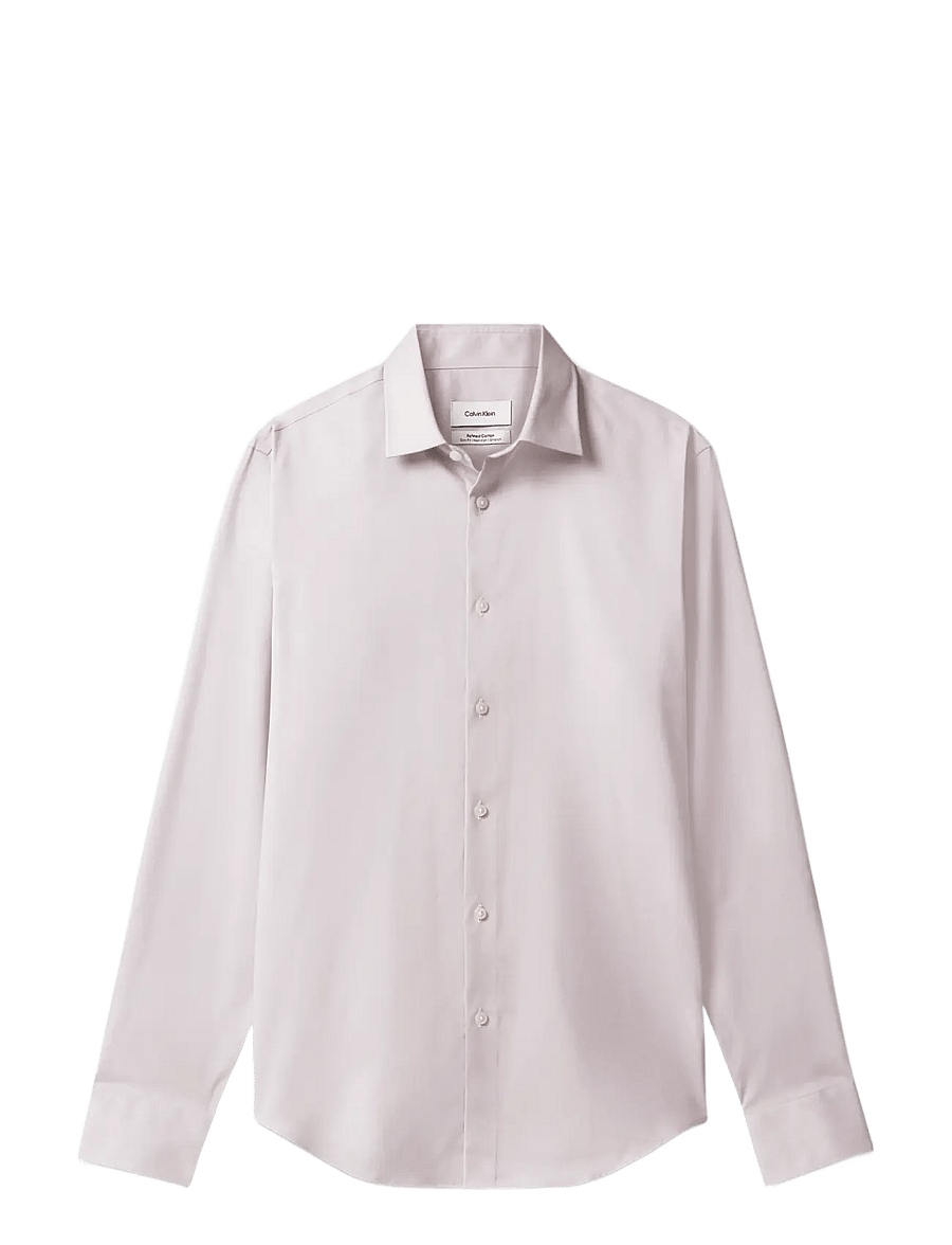 Calvin Klein - SLIM REF CTN STR SLD - formelle skjorter - taupe - 1