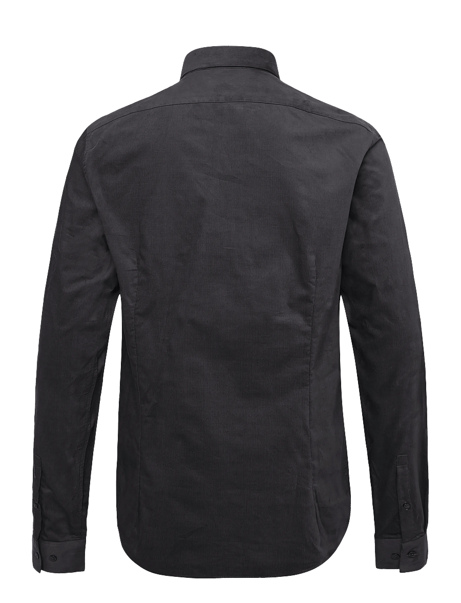 Calvin Klein - SLIM CORD SLD - freizeithemden - grey - 1
