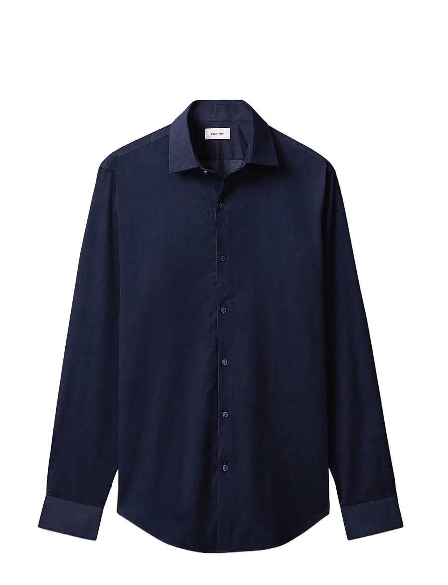 Calvin Klein - SLIM CORD SLD - ikdienas krekli - navy - 1