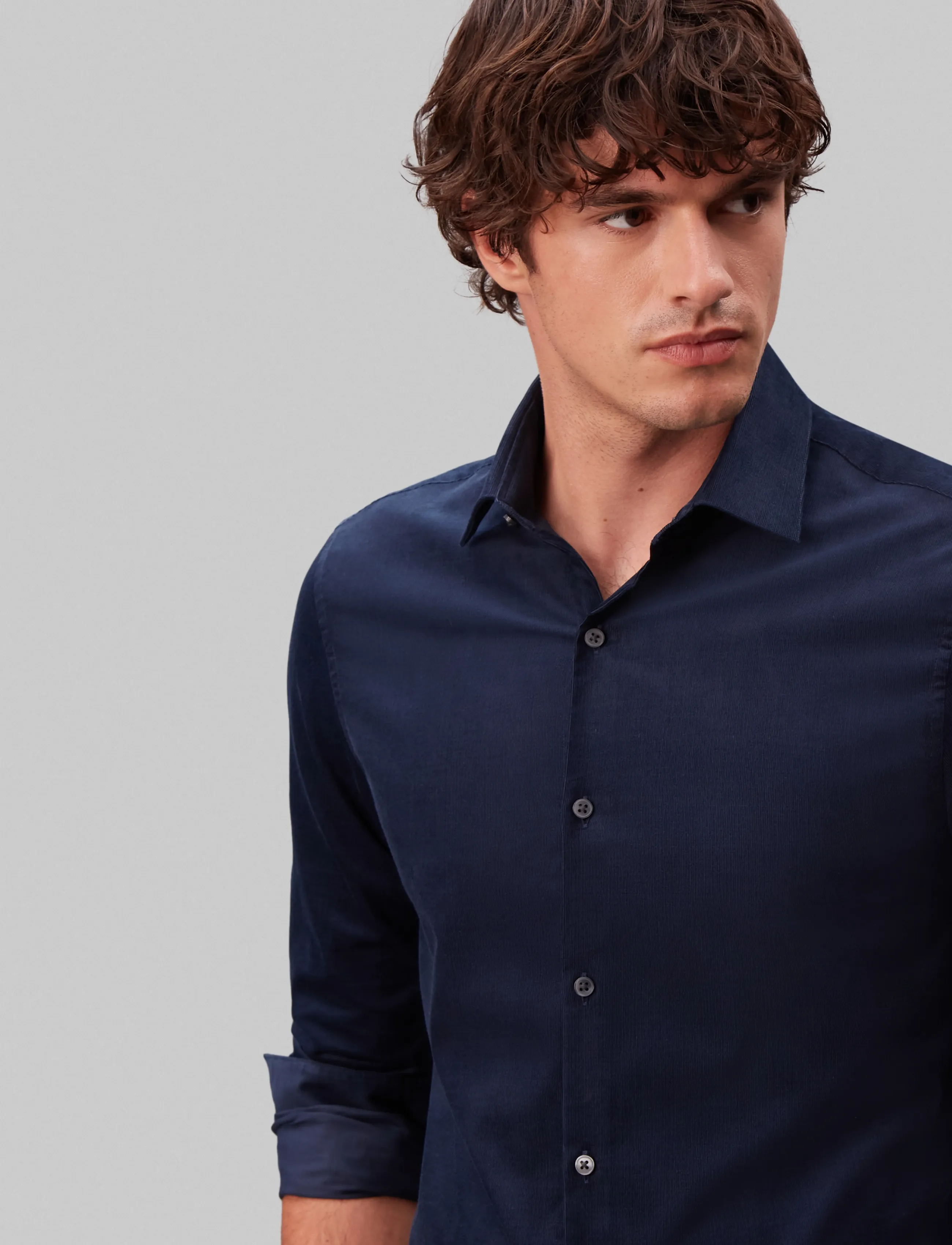 Calvin Klein - SLIM CORD SLD - navy - 4