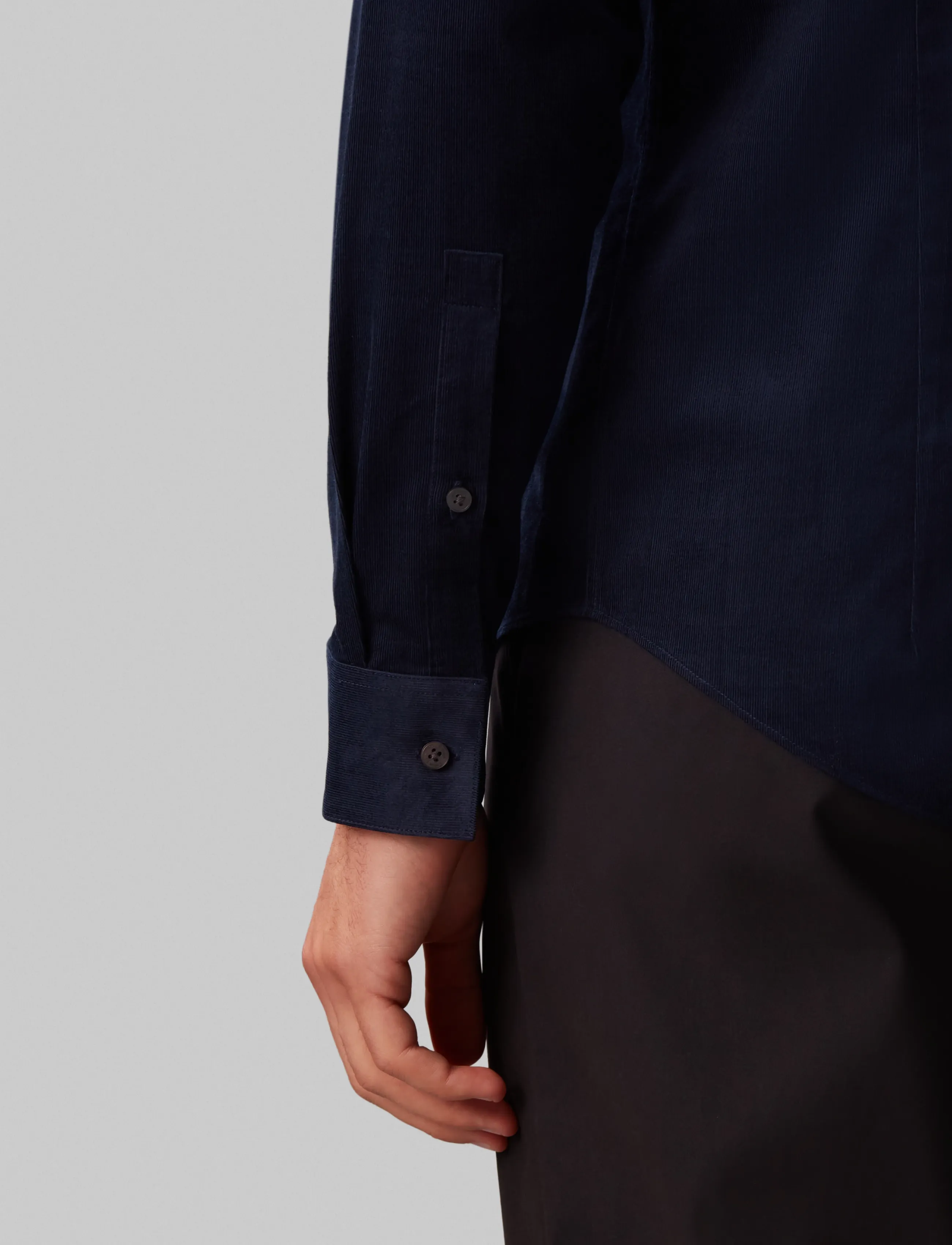 Calvin Klein - SLIM CORD SLD - navy - 5