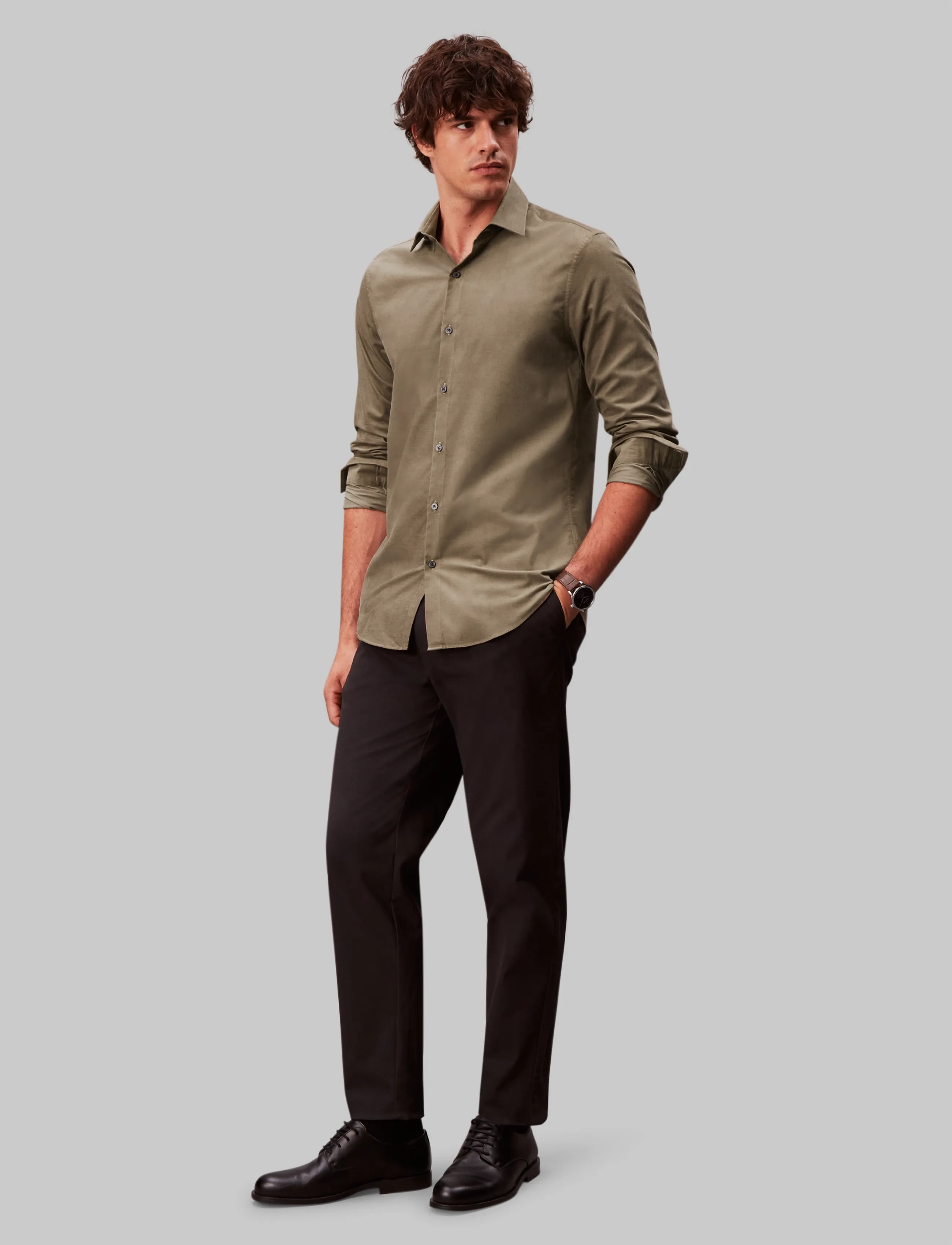 Calvin Klein Slim Cord Sld skjortor & blusar herr – bild 6
