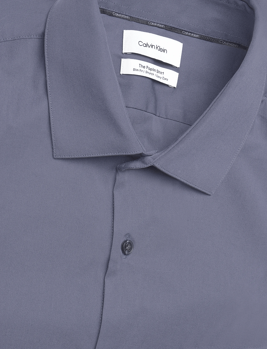 Calvin Klein - SLIM ESNTL POPLIN STR SLD - formelle hemden - crown blue - 5