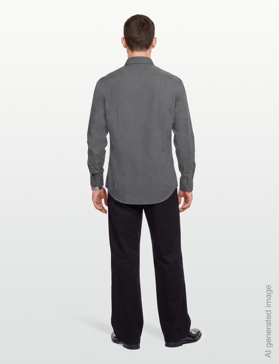 Calvin Klein - SLIM ESNTL POPLIN STR SLD - ametlikud särgid - magnet - 4