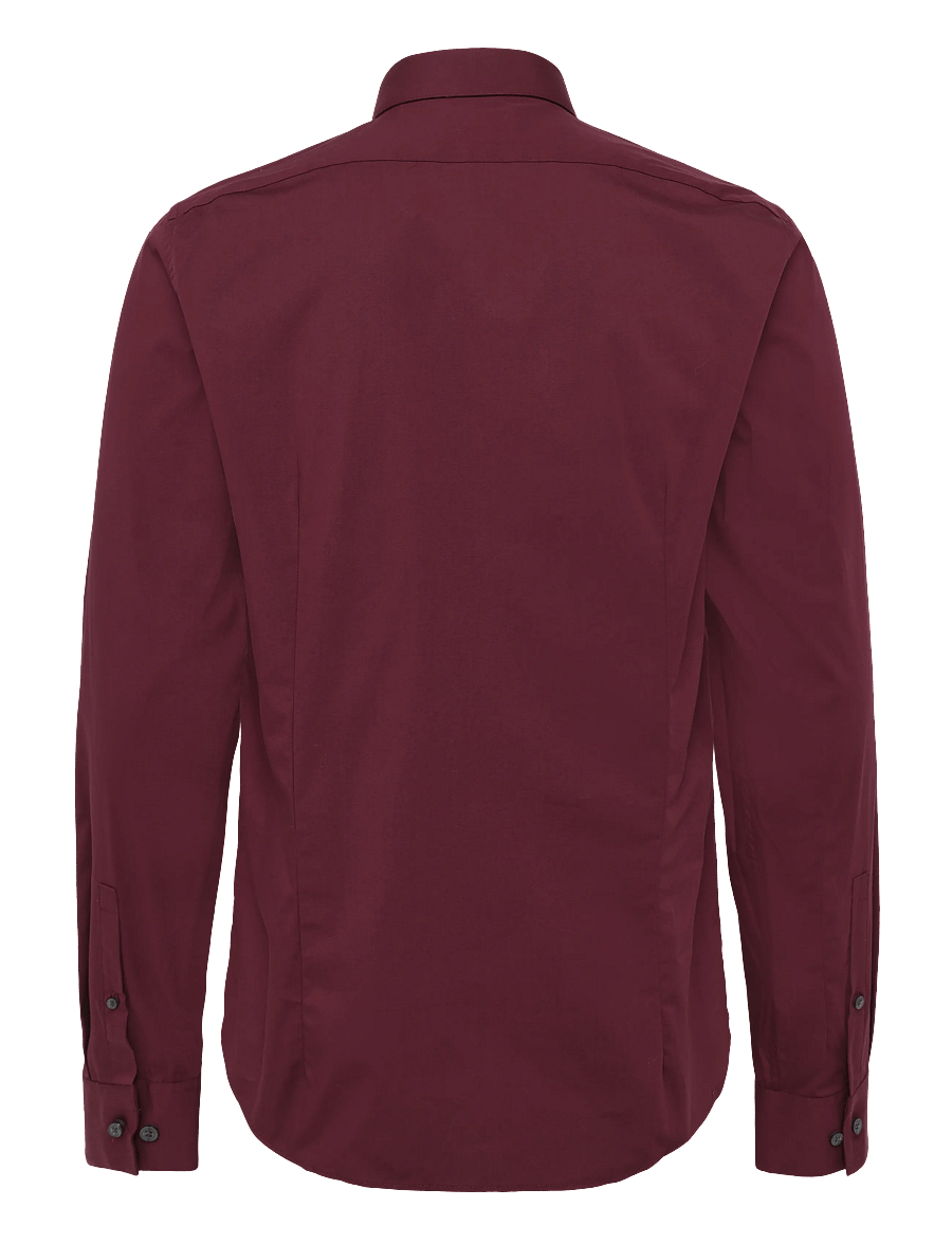 Calvin Klein - SLIM ESNTL POPLIN STR SLD - ametlikud särgid - tawny port - 1