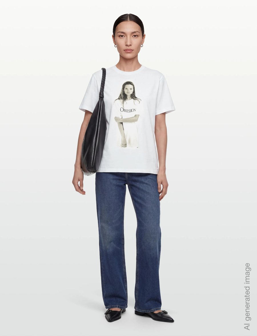 Calvin Klein - OBSESSION UNISEX CLASSIC TEE - t-särgid - bright white - 0