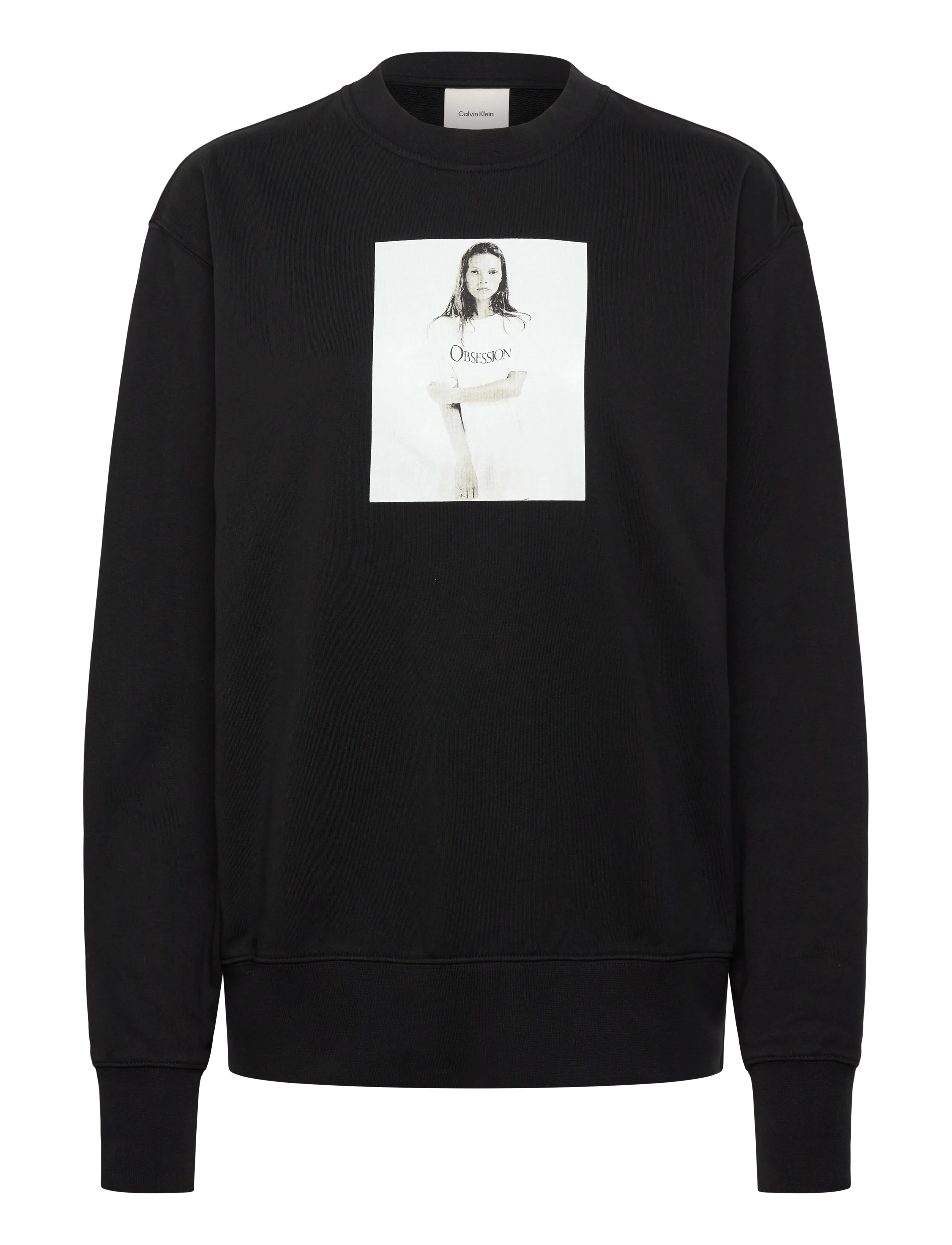 Calvin Klein KATE OBSESSION BOYFRIEND SWEATSH - Sweatshirts - BLACK / black