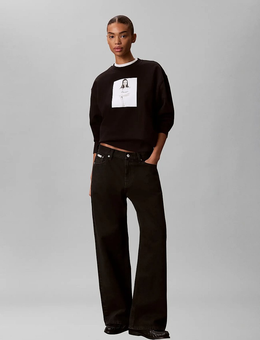 Calvin Klein - KATE OBSESSION BOYFRIEND SWEATSH - alltags-style - black - 0