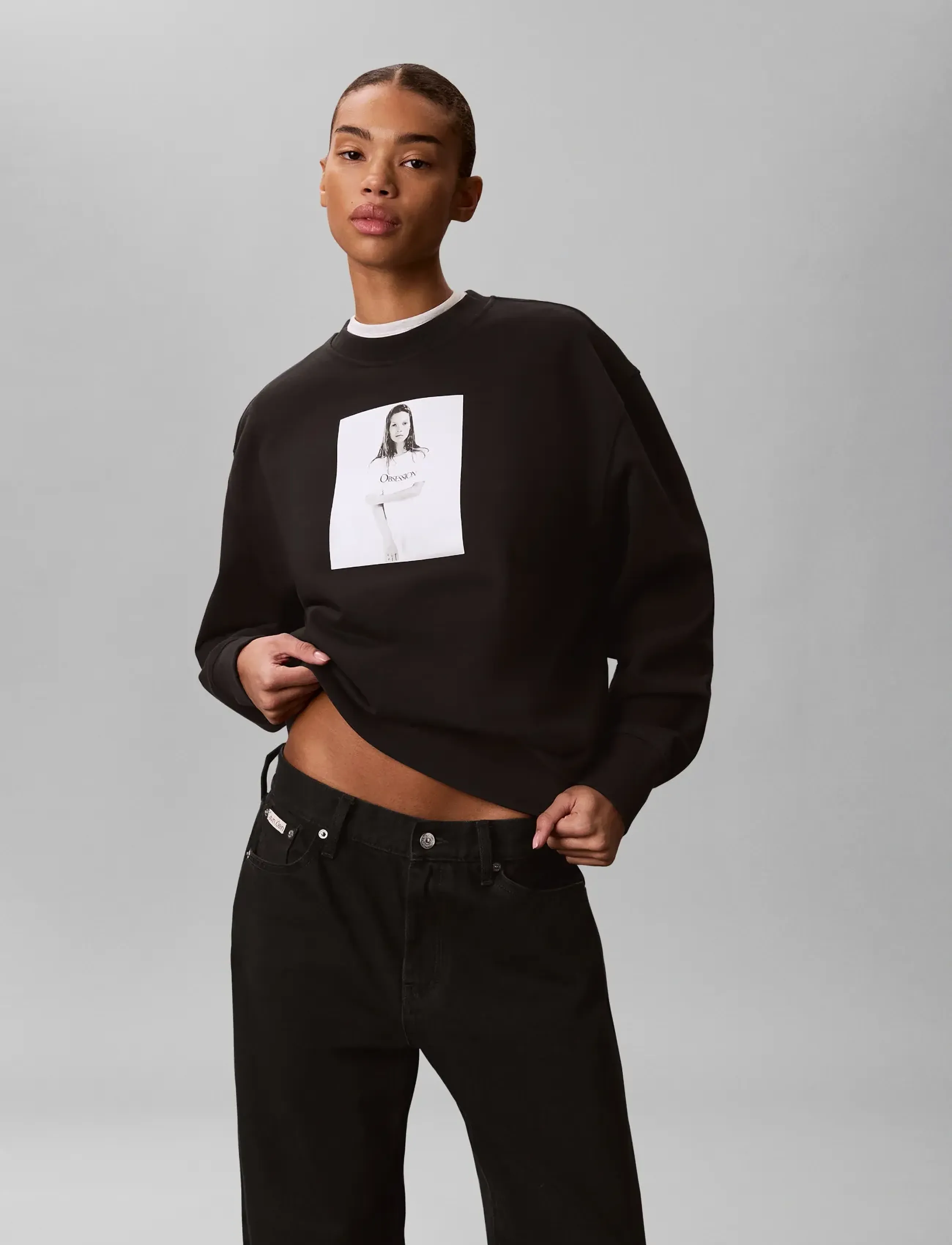 Calvin Klein - KATE OBSESSION BOYFRIEND SWEATSH - alltags-style - black - 4