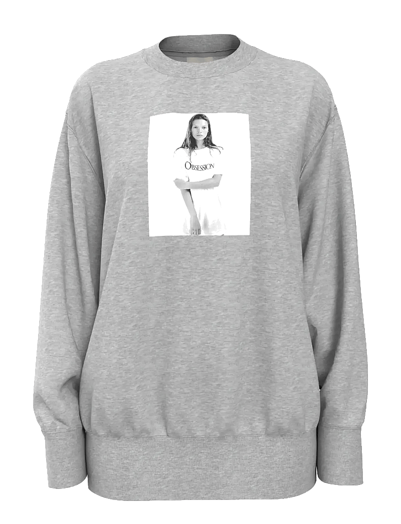 Calvin Klein - KATE OBSESSION BOYFRIEND SWEATSH - alltags-style - heroic grey heather - 1