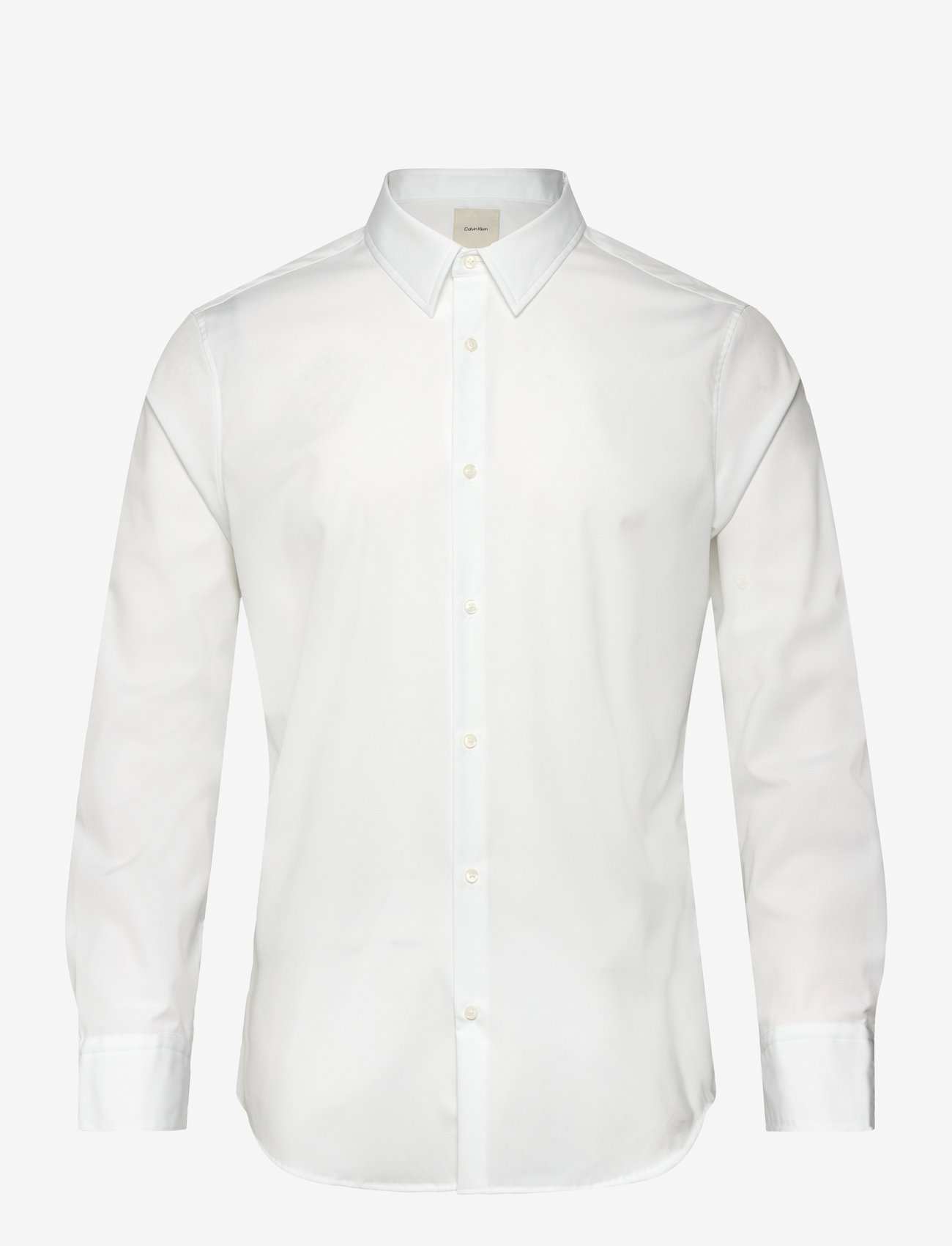 Calvin Klein - LS SOLID SUPIMA STRETCH SLIM SHI - business skjorter - brilliant white - 0