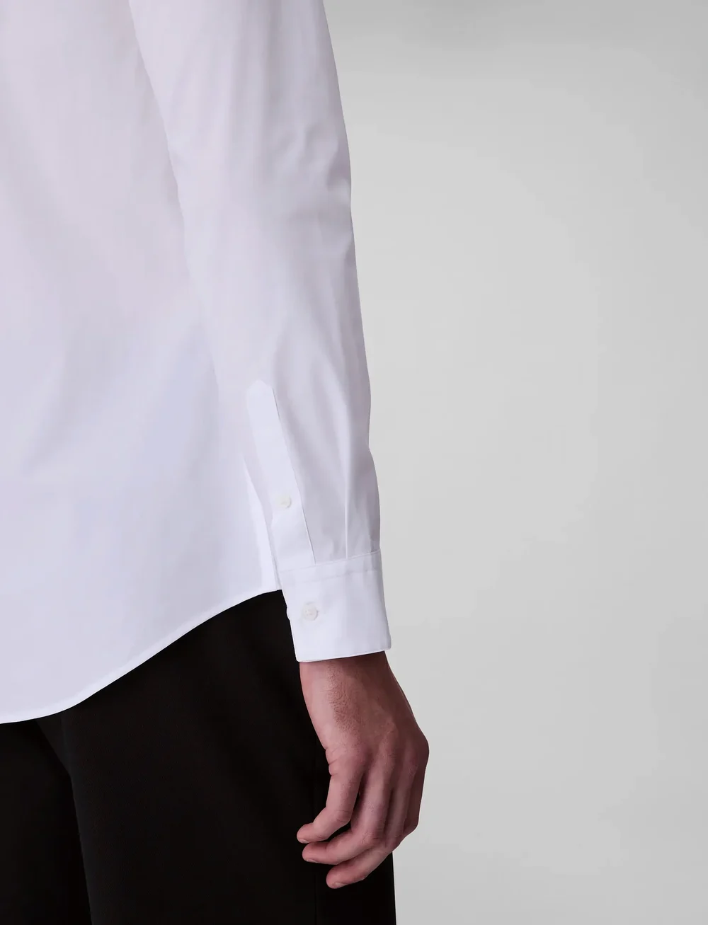 Calvin Klein - LS SOLID SUPIMA STRETCH SLIM SHI - formelle skjorter - brilliant white - 5