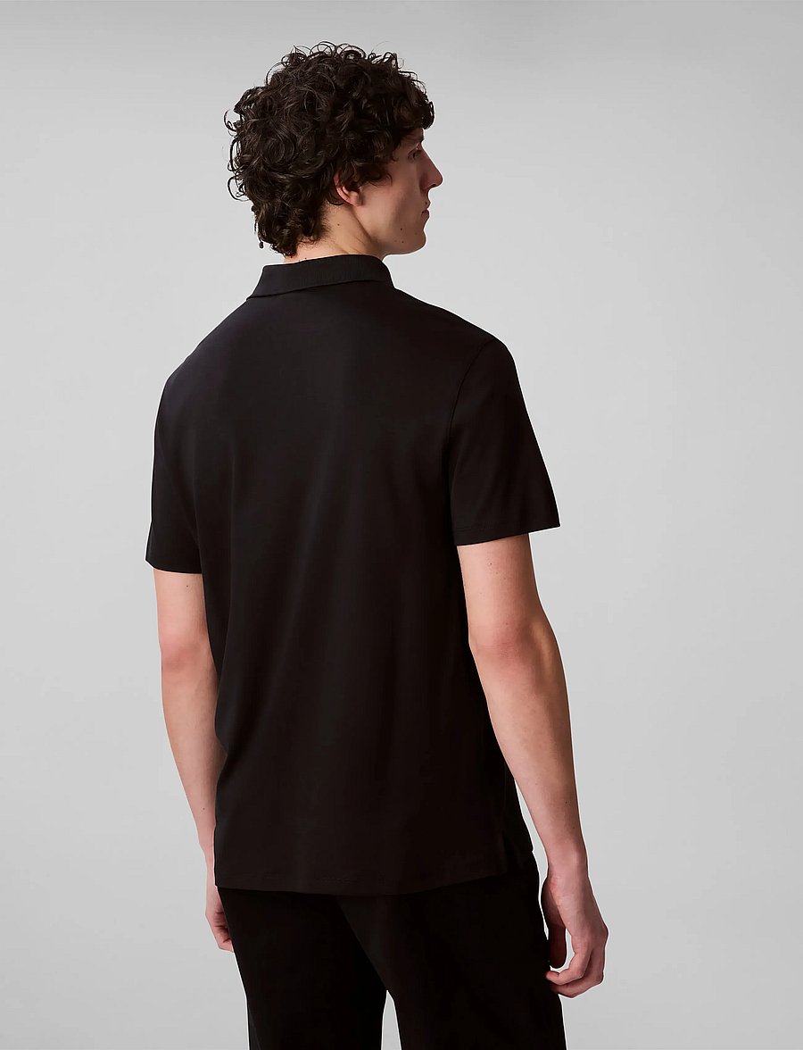Calvin Klein - SS NA WHSL SUPIMA POLO - lühikeste varrukatega polod - black - 3