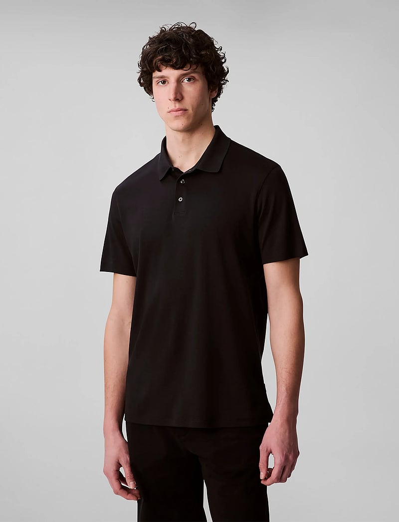 Calvin Klein - SS NA WHSL SUPIMA POLO - kurzärmelig - black - 4
