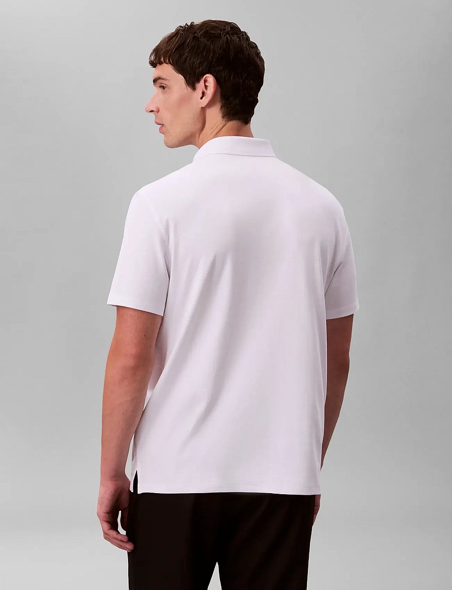 Calvin Klein - SS NA WHSL SUPIMA POLO - kurzärmelig - bright white - 2