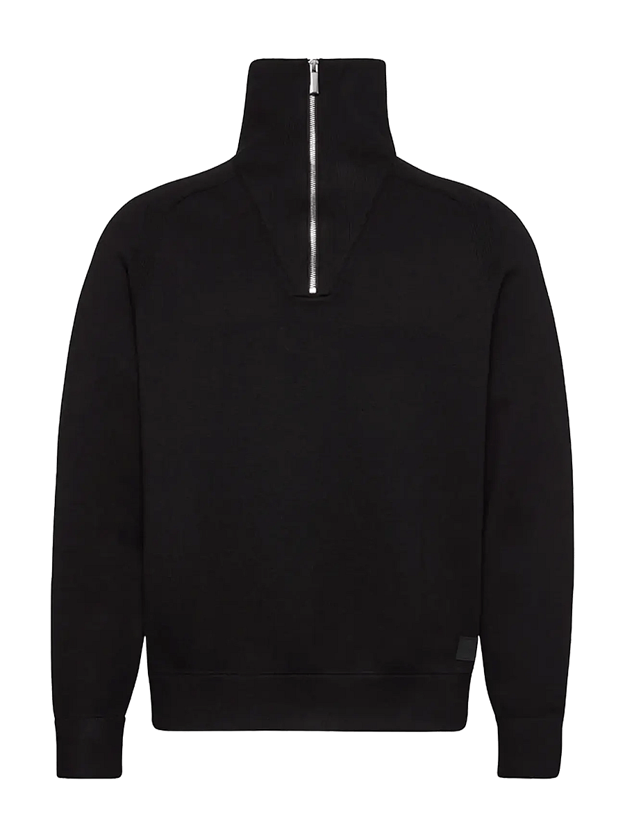 Calvin Klein - LS CK TECH KNIT QZ SWEATER 14GG - halfzip strik - black - 1